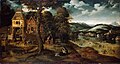 Landscape with The Flight into Egypt, c.1524, oil on panel, 51 x 96 cm (20.1 x 37.8 in), The State Hermitage Museum, Saint Petersburg, Russia