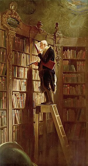 Carl Spitzweg, "The Bookworm", c. 1850