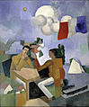 Roger de La Fresnaye, 1913, The Conquest of the Air, Oil on canvas. Museum of Modern Art, New York