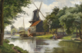 "Edvard_Petersen_-_Kanalparti_med_mølle,_Holland.png" by User:Rsteen