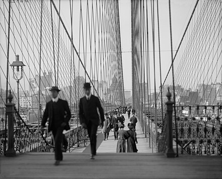 Brooklyn Bridge in the 1910s, Detroit Publishing Company