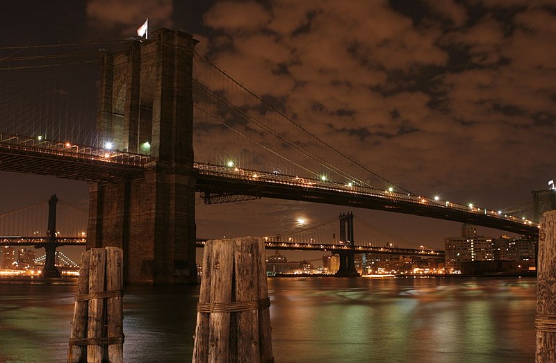 File:Brooklyn Bridge at Night.jpg