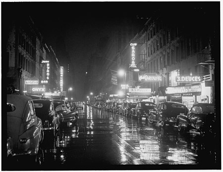 William P Gottlieb, 52nd Street, New York, 1948