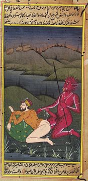 "A_devil_buggering_a_man._Gouache_painting_by_an_Indian_Wellcome_L0033071_(cropped).jpg" by User:Fæ