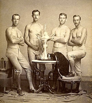 "Yale's_four-oared_crew_team_with_1876_Centennial_Regatta_trophy.jpg" by User:MarmadukePercy