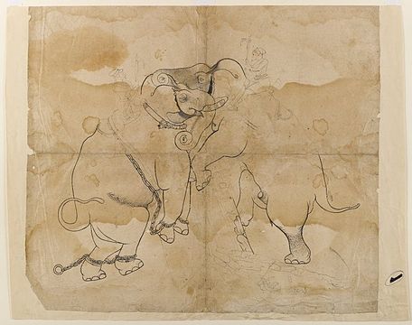 "Brooklyn_Museum_-_Elephants_Fighting.jpg" by User:BrooklynMuseumBot