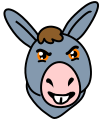 "Donkey_icon_05.svg" by User:LadyofHats