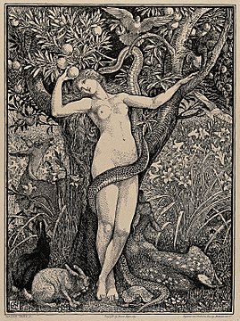"The_serpent_entwines_itself_around_the_body_of_Eve;_it_whisp_Wellcome_V0034190.jpg" by User:Fæ