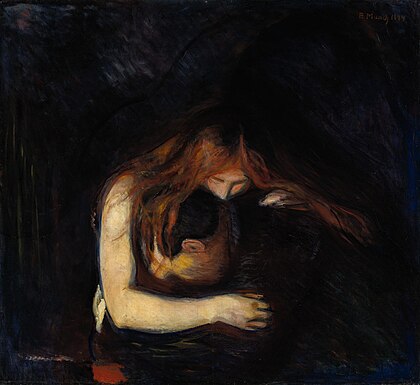 Edvard Munch, "Vampire", 1894, private collection