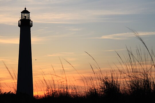 "Cape_May_Lighthouse_from_the_beach_-_1.jpg" by User:Linton42