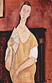 Amedeo Modigliani, 1919, La Femme à l'éventail, oil on canvas, 100 × 65 cm, stolen from Musée de Petit Palais, Paris, in 2010