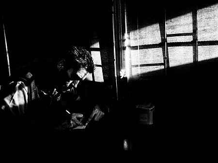 Pedro Alves, taken in a coffee shop, Portugal, 2015