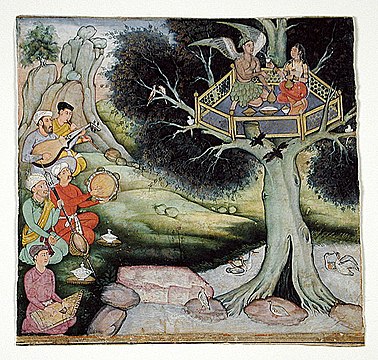 "Somaprabha_and_a_Celestial_Nymph_Listening_to_Music.jpg" by User:Goldduck58