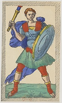 "Minchiate_card_deck_-_Florence_-_1860-1890_-_Batons_-_11_-_Jack.jpg" by User:Poulpy