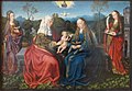 Master of Frankfurt (Maestro di francoforte), Madonna col bambino, st. Anna, Caterina e Barbara