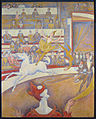 Georges Seurat, 1891, Le cirque, oil on canvas, 185 × 152 cm (72.8 × 59.8 in), Musée d'Orsay, Paris