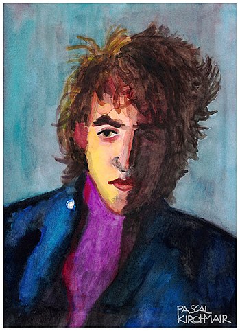 Bob Dylan portrait, Pascal Kirchmair, 2016