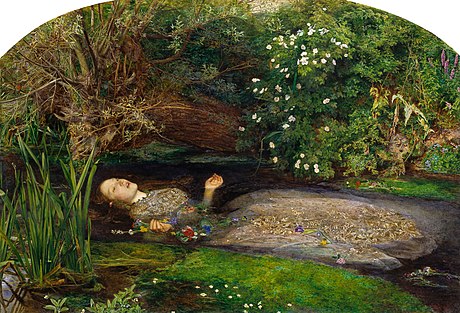 John Everett Millais, "Ophelia", c. 1851