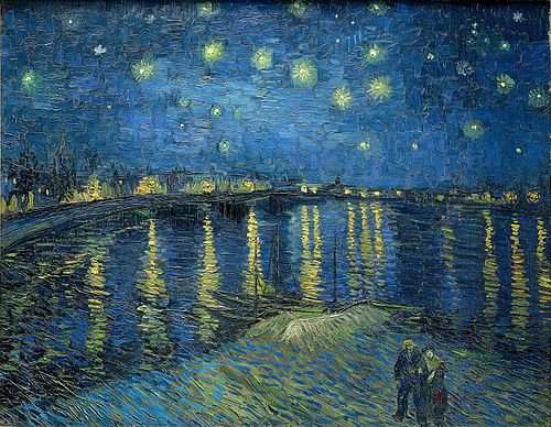 Vincent van Gogh, "Starry Night Over the Rhône", 1888