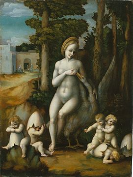 "Bacchiacca_-_Leda_e_il_cigno_(Metropolitan_Museum_of_Art).jpg" by User:Botaurus