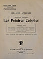 Guillaume Apollinaire, The Cubist Painters, Aesthetic Meditations (Les Peintres Cubistes), 1913