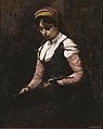 Jean-Baptiste-Camille Corot - Girl with Mandolin