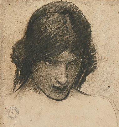 John William Waterhouse, "Circe Invidiosa" ("Jealous Circe"), study, unknown date