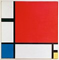 Piet Mondriaan, 1930, Mondrian Composition II in Red, Blue, and Yellow
