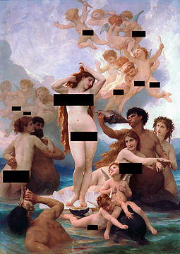 "CENSORED_The_Birth_of_Venus_by_William-Adolphe_Bouguereau_(1879).jpg" by User:Maxshimasu