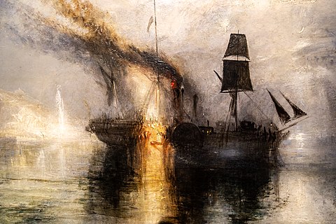 William Turner, "Peace - Burial at Sea", 1842