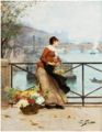 "THE_FLOWER_VENDOR_ON_THE_PONT_DES_ARTS,_PARIS.png" by User:Arnoseven