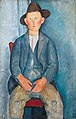 Amedeo Modigliani, c.1918, Le petit paysan, oil on canvas, 100 × 64.5 cm, Tate Liverpool