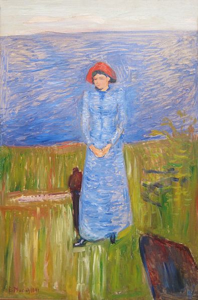 File:'Woman in Blue against Blue Water' by Edvard Munch, 1891.JPG