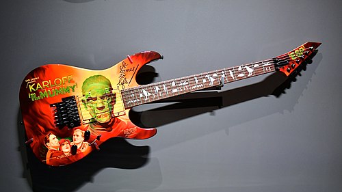 Kirk Hammett's Mummy Guitar, Peabody Essex Museum, by Larry Lamsa, 2017