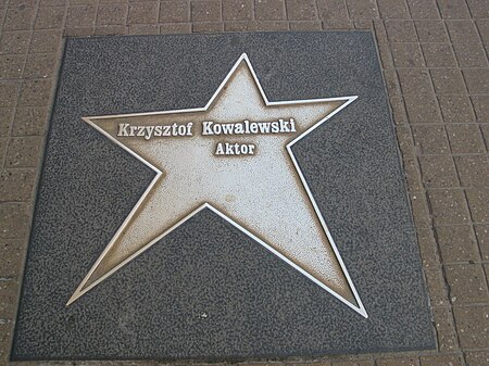 Łódź. Walk of Fame - Krzysztof Kowalewski