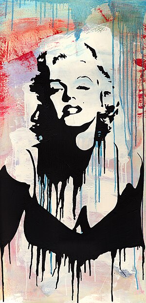 Graffiti of Marilyn Monroe, Spain, 2012
