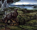 Landscape with St Jerome, 1515-1519, oil on panel, 74 x 91 cm (29.1 x 35.8 in), Museo del Prado, Madrid, Spain