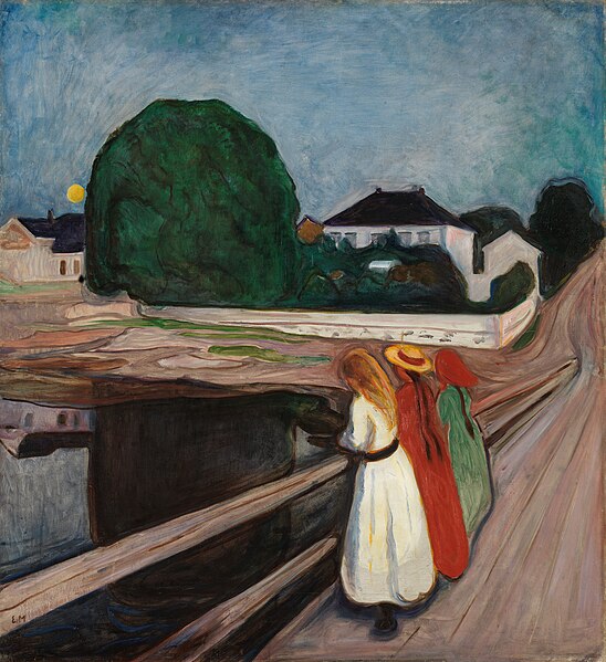 File:Munch Girls on the pier.jpg