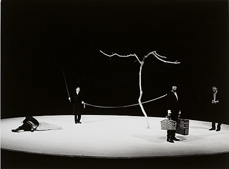 "Waiting for Godot", directed by Otomar Krejča, Festival d'Avignon, 1978. Photo by Fernand Michaud