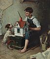 "Norman_Rockwell_-_Painting_the_little_House_(1921).jpg" by User:Trzęsacz