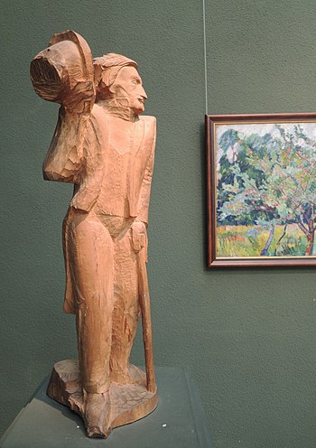 Nikolai Gogol by S.T. Konenkov, 1917, photo by Shakko