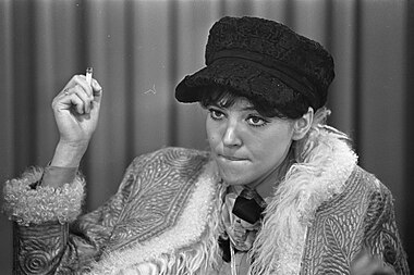 Anna Karina, Amsterdam, 1968, photo by Joost Evers