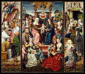 Master of Frankfurt (Meister von Frankfurt), Annenaltar, Festtagsseite, Die Familie der Heiligen Anna, 1492, Historisches Museum Frankfurt, Frankfurt am Main