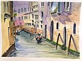 "Gondola_on_Venetian_canal_with_buildings_--_33_of_33.jpg" by User:Tomwsulcer